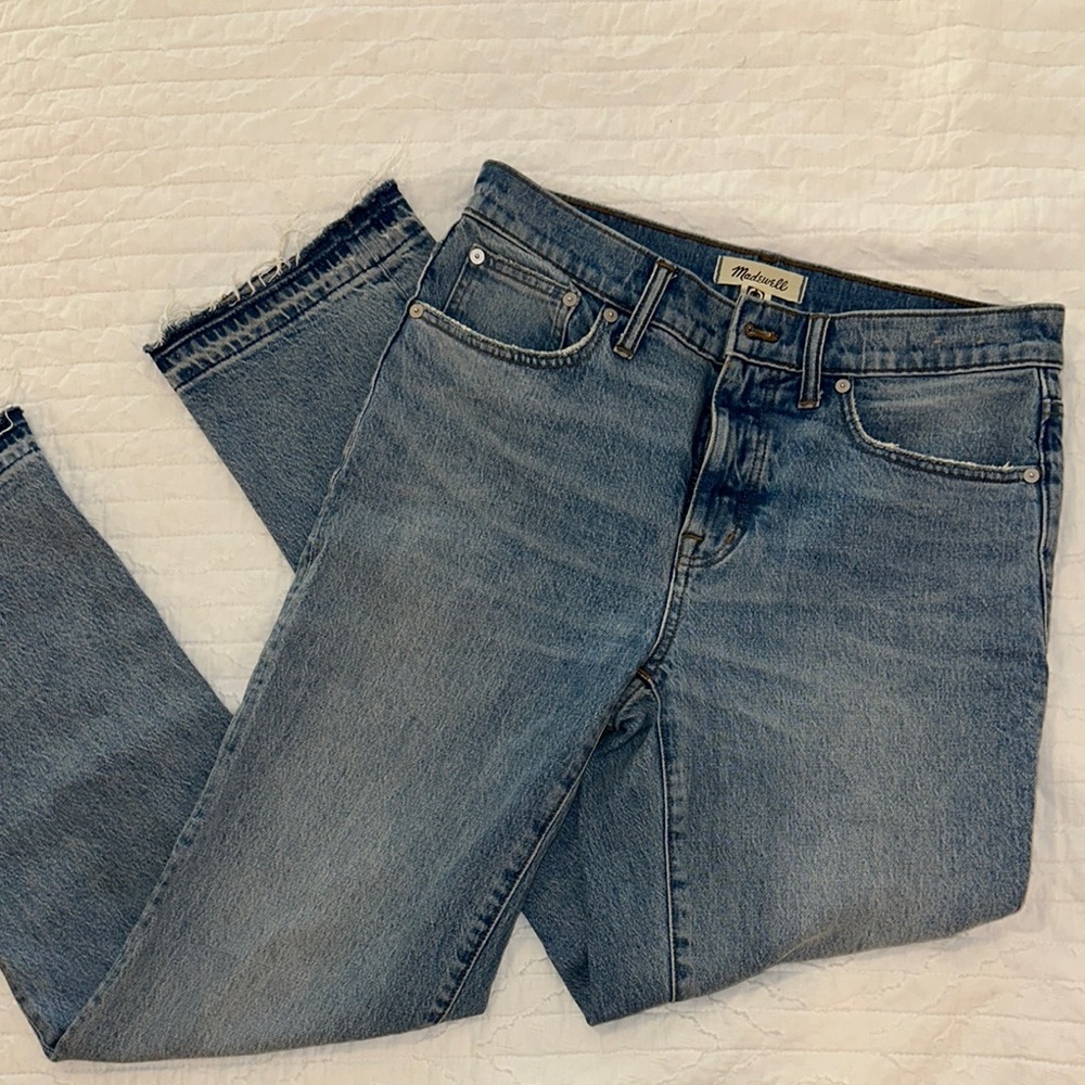 Madewell Blue Straight Jeans Classic Style
